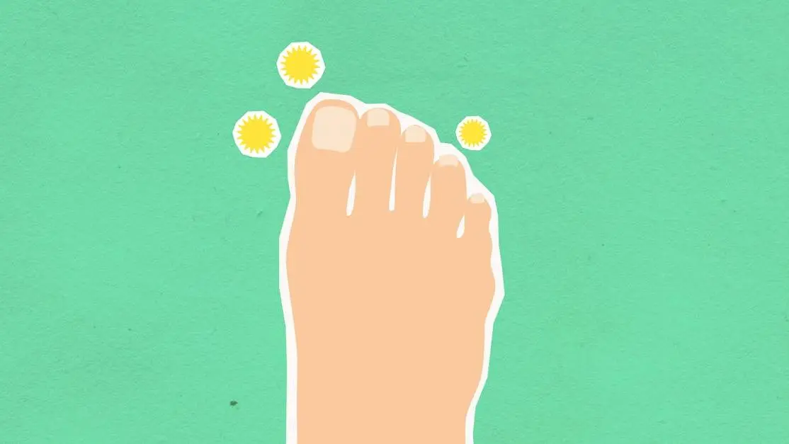 Illustration of foot and yeast microbes, highlighting Autoimmune Diseases and Yeast Infections