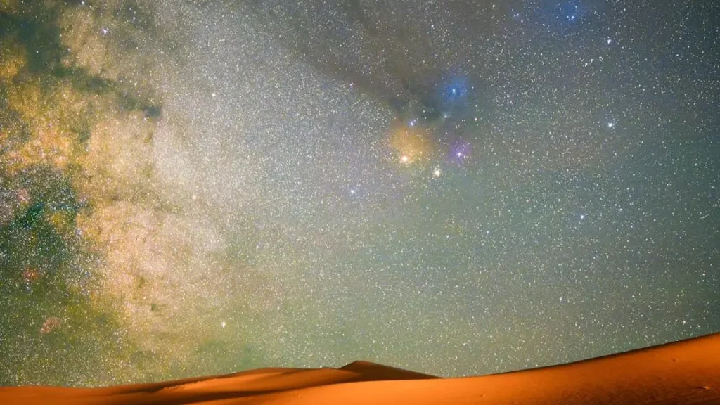 Desert scene at night illustrating Long-Term Effects of Chronic Night Sweats.