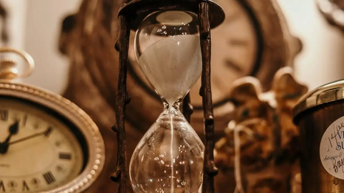 Hourglass representing time in the context of Menopause and Fertility