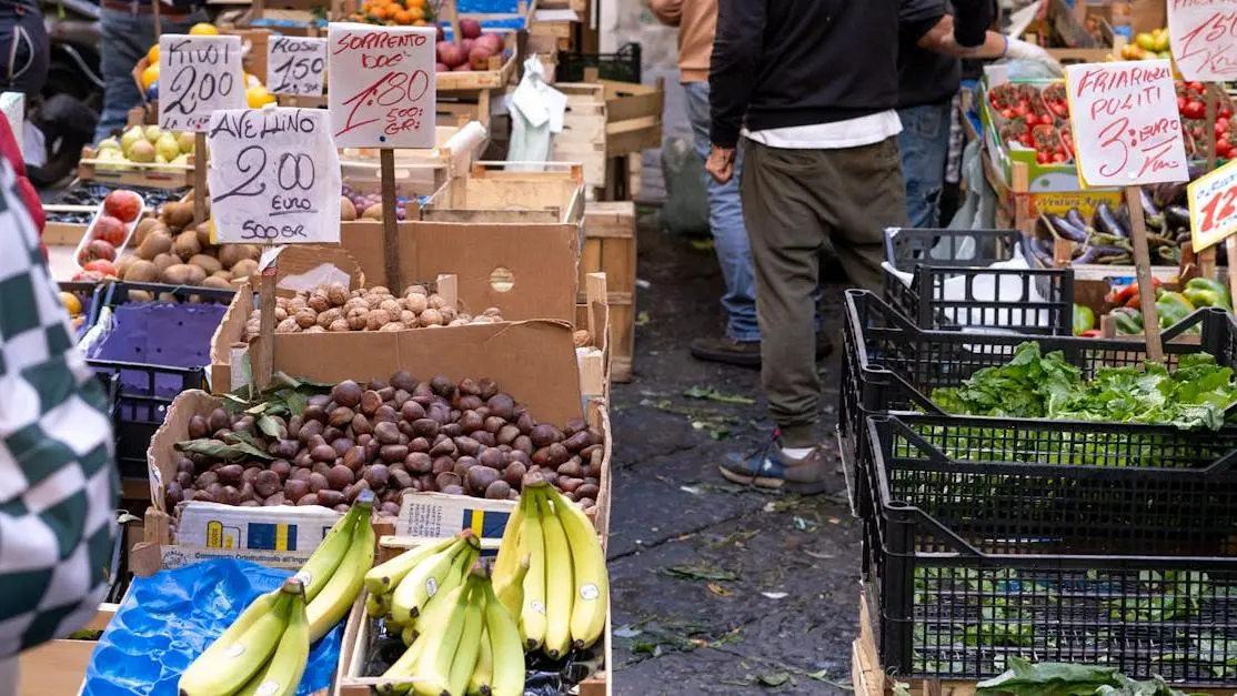 Variety of fresh produce highlighting the role of diet in BV prevention