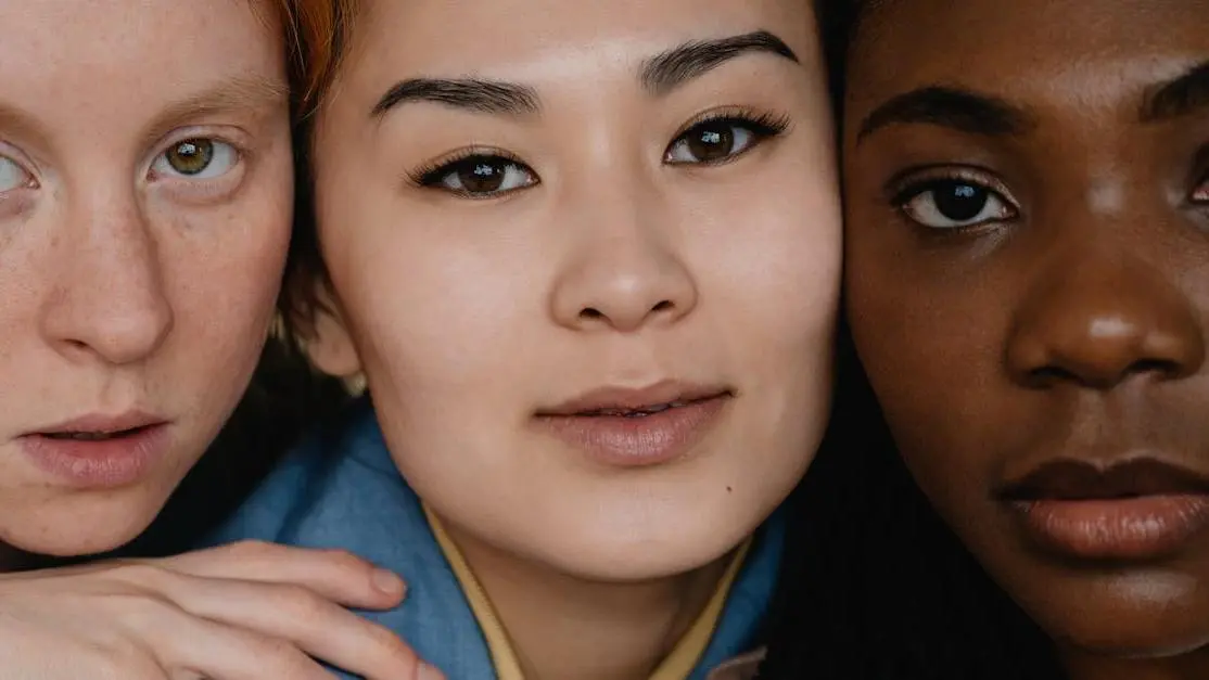 Three women showcasing diverse skin changes